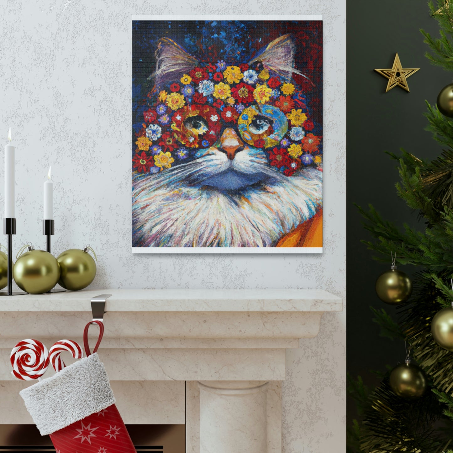 "Feline Vibrance" - Canvas