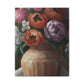"Fading Floral Finesse" - Canvas