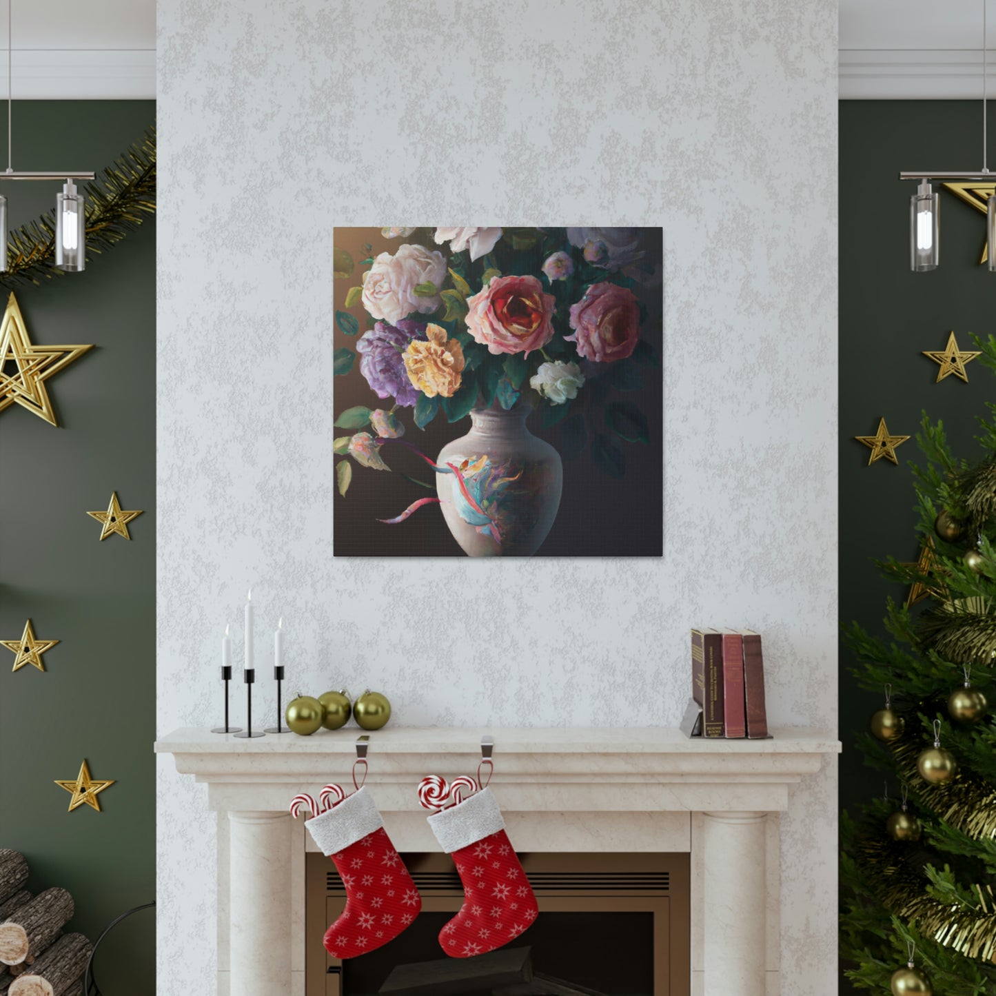 Blooming Petal Splendor - Canvas