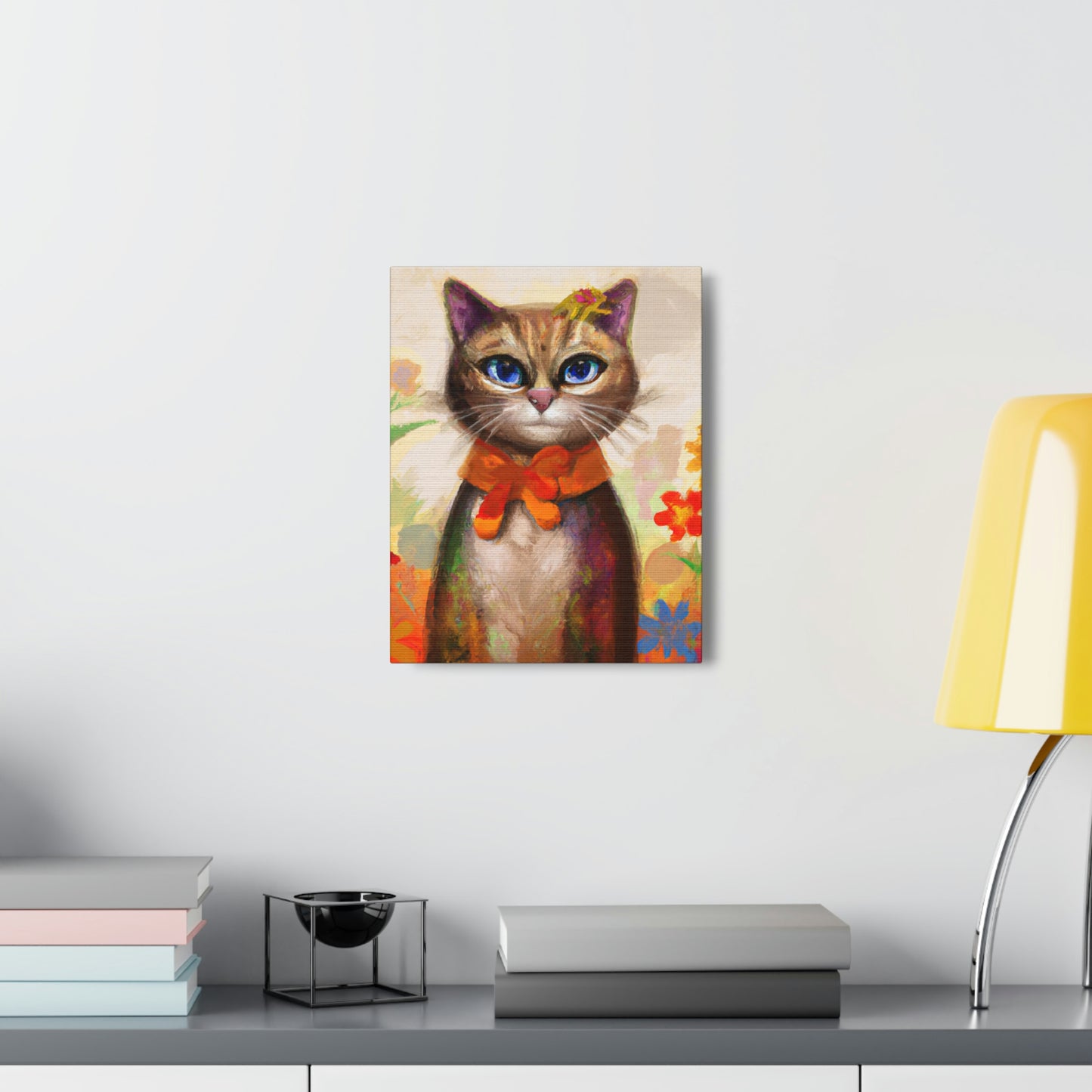 Feline Flora - Canvas