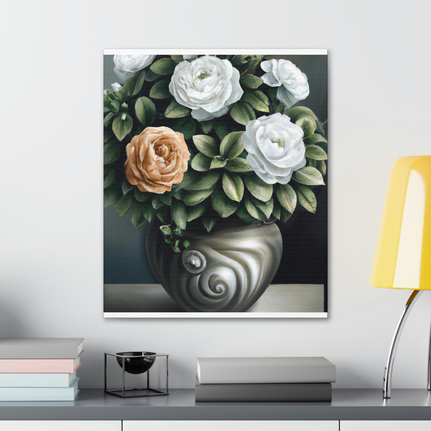 Glowing Floral Splendor. - Canvas