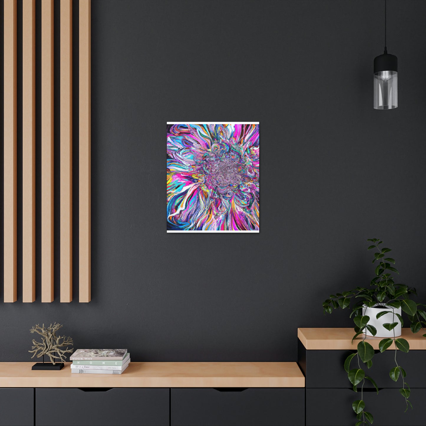 Psychedelic Bloom. - Canvas
