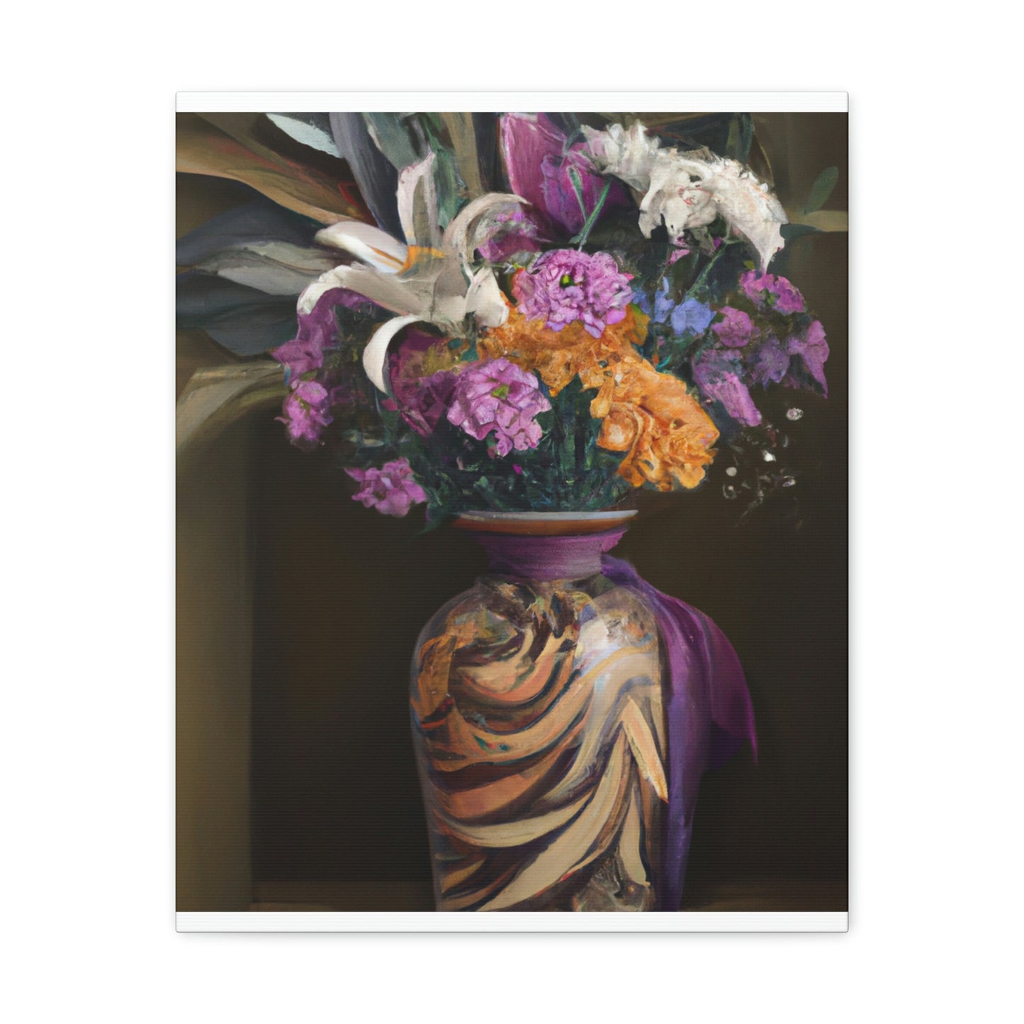 "Floral Fragility Bliss" - Canvas