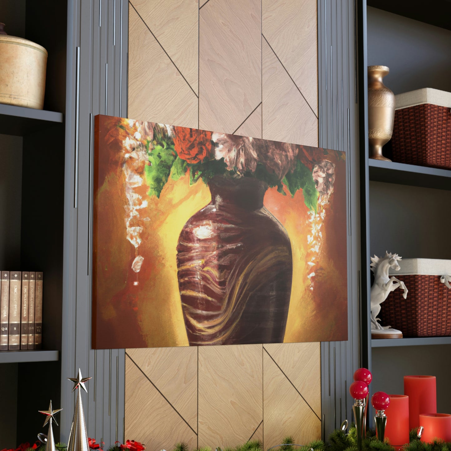 Floral Marvel Scene - Canvas