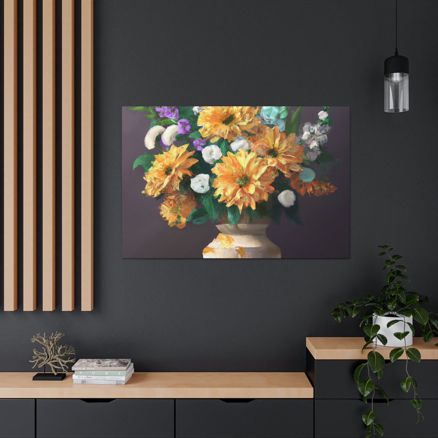 Vibrant Floral Dream - Canvas