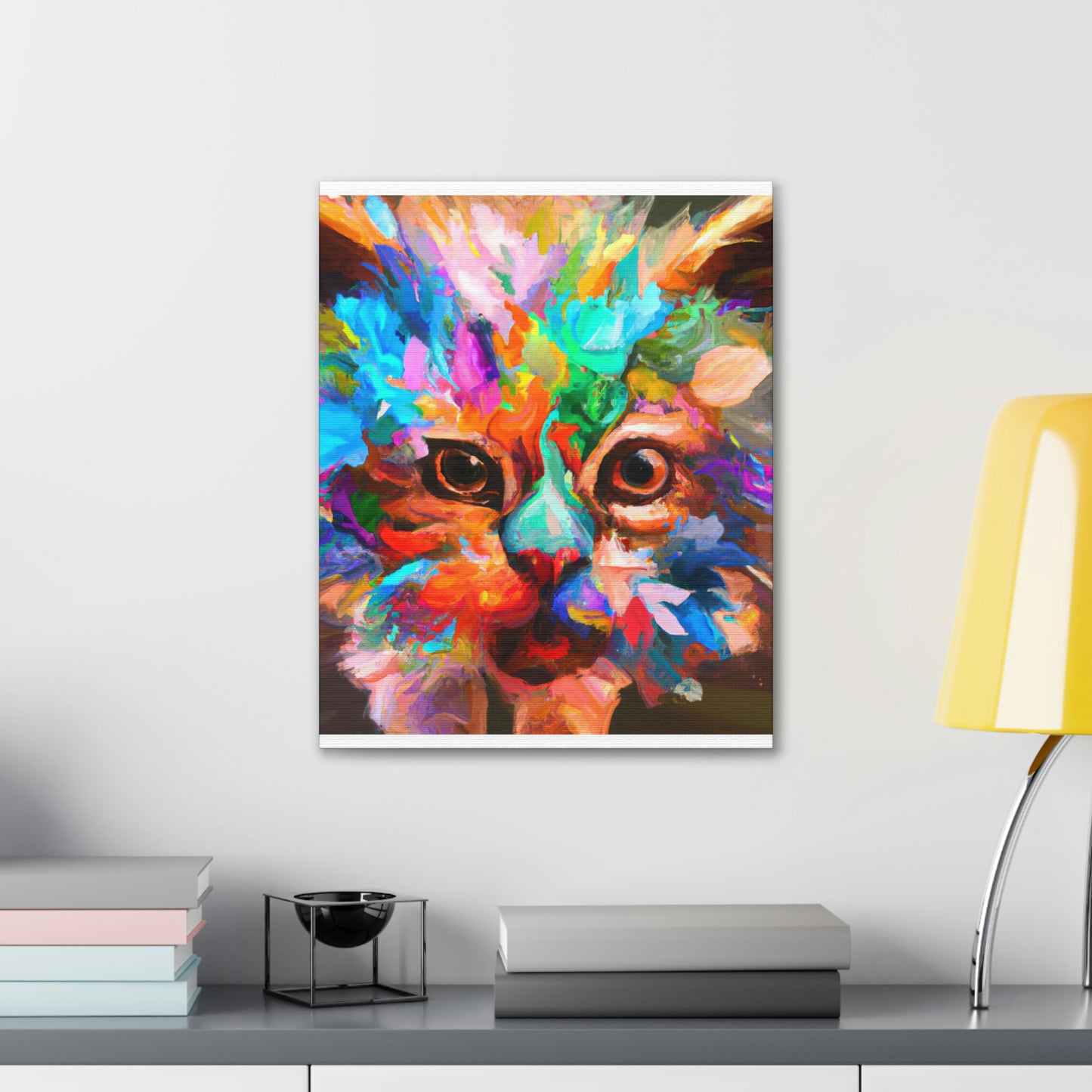 "Floral Feline" - Canvas