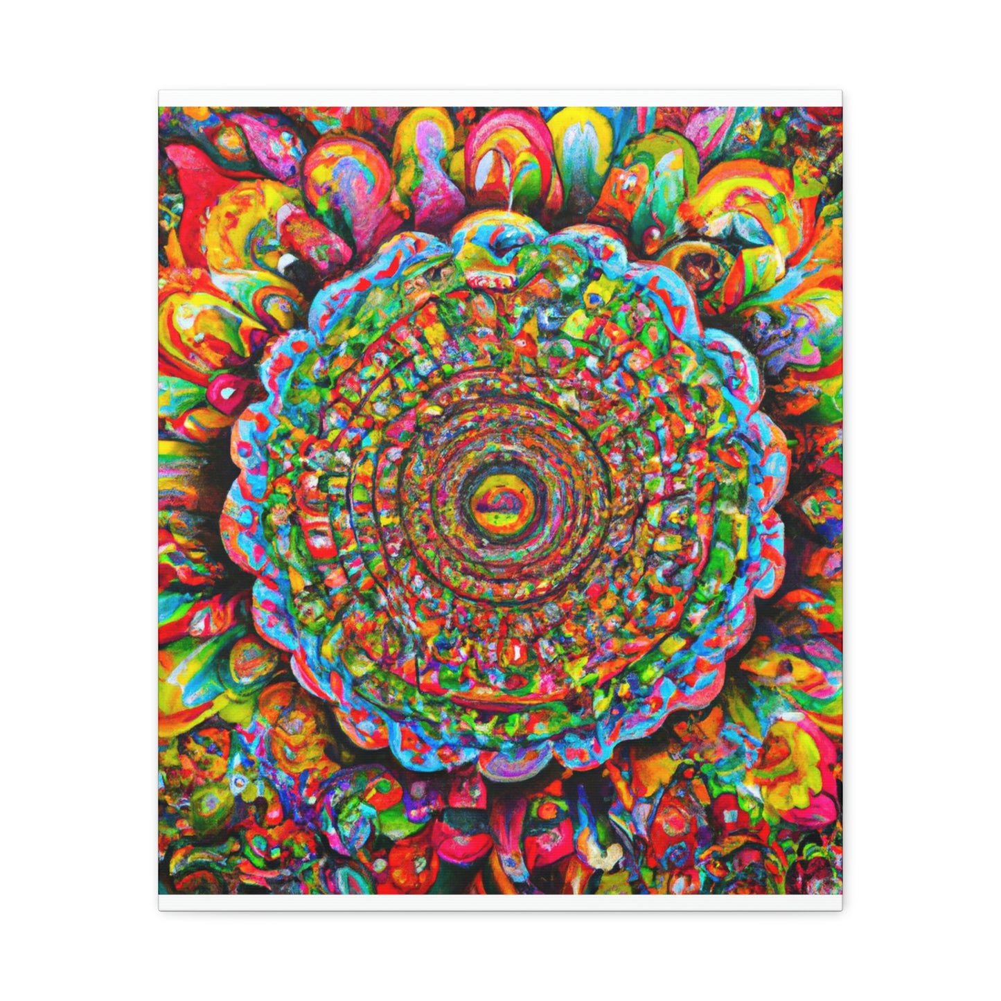 Psychedelic Bloom. - Canvas