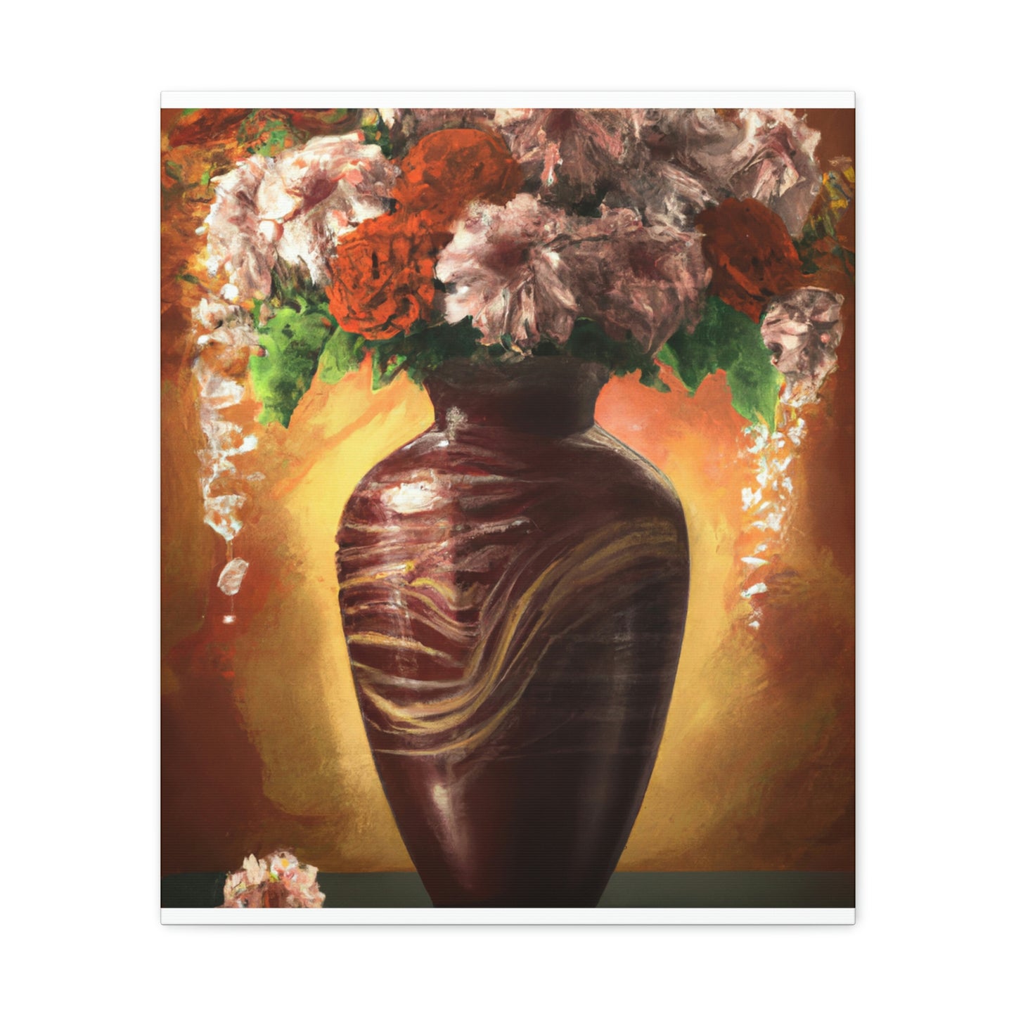 Floral Marvel Scene - Canvas