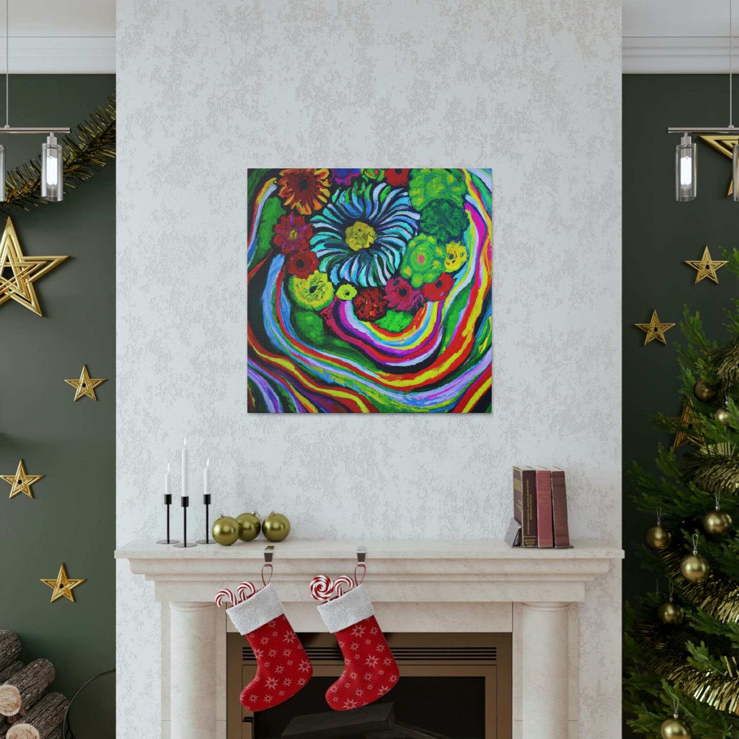 Vivid Blooms. - Canvas