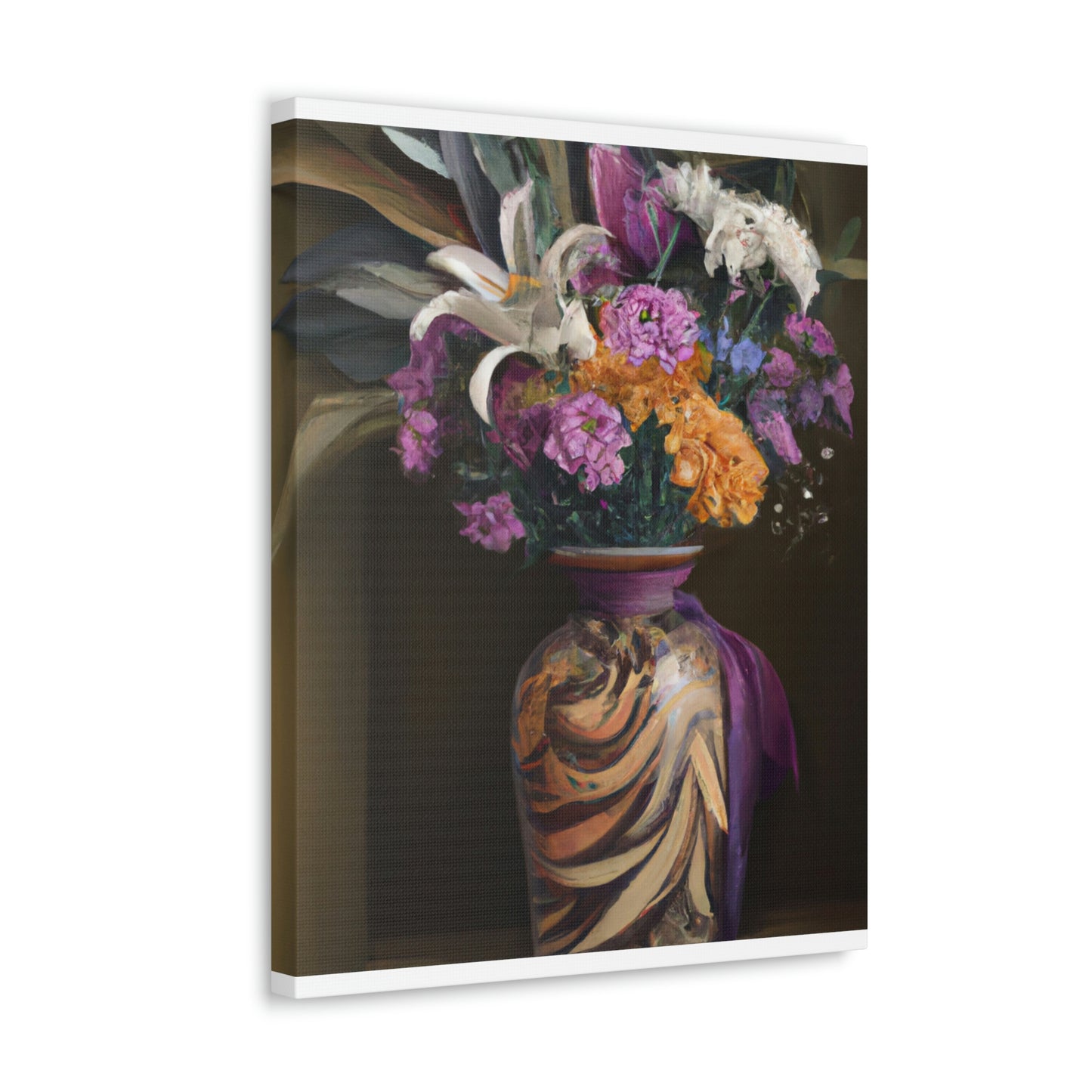 "Floral Fragility Bliss" - Canvas