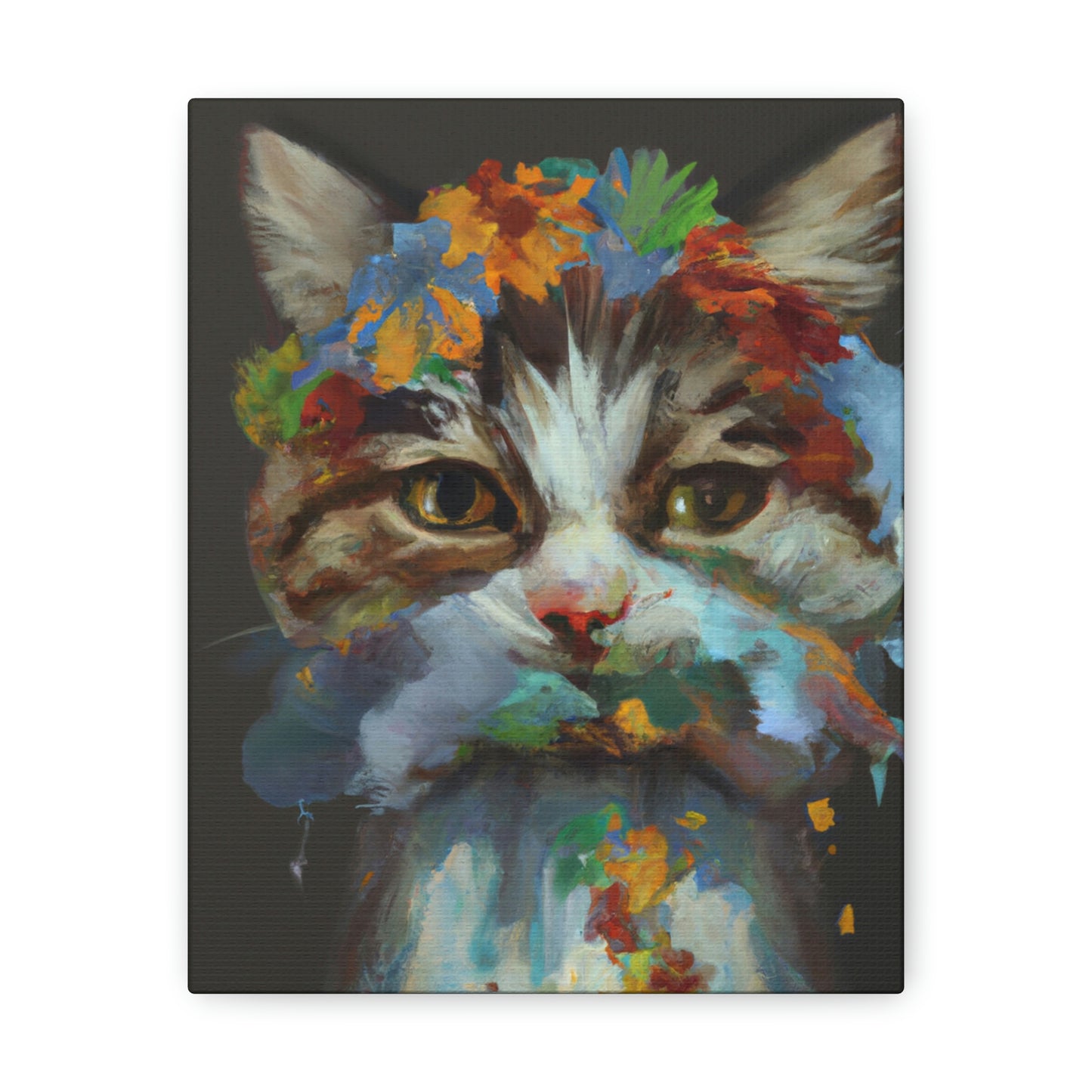 Daisycat. - Canvas