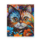 Flower Cat. - Canvas