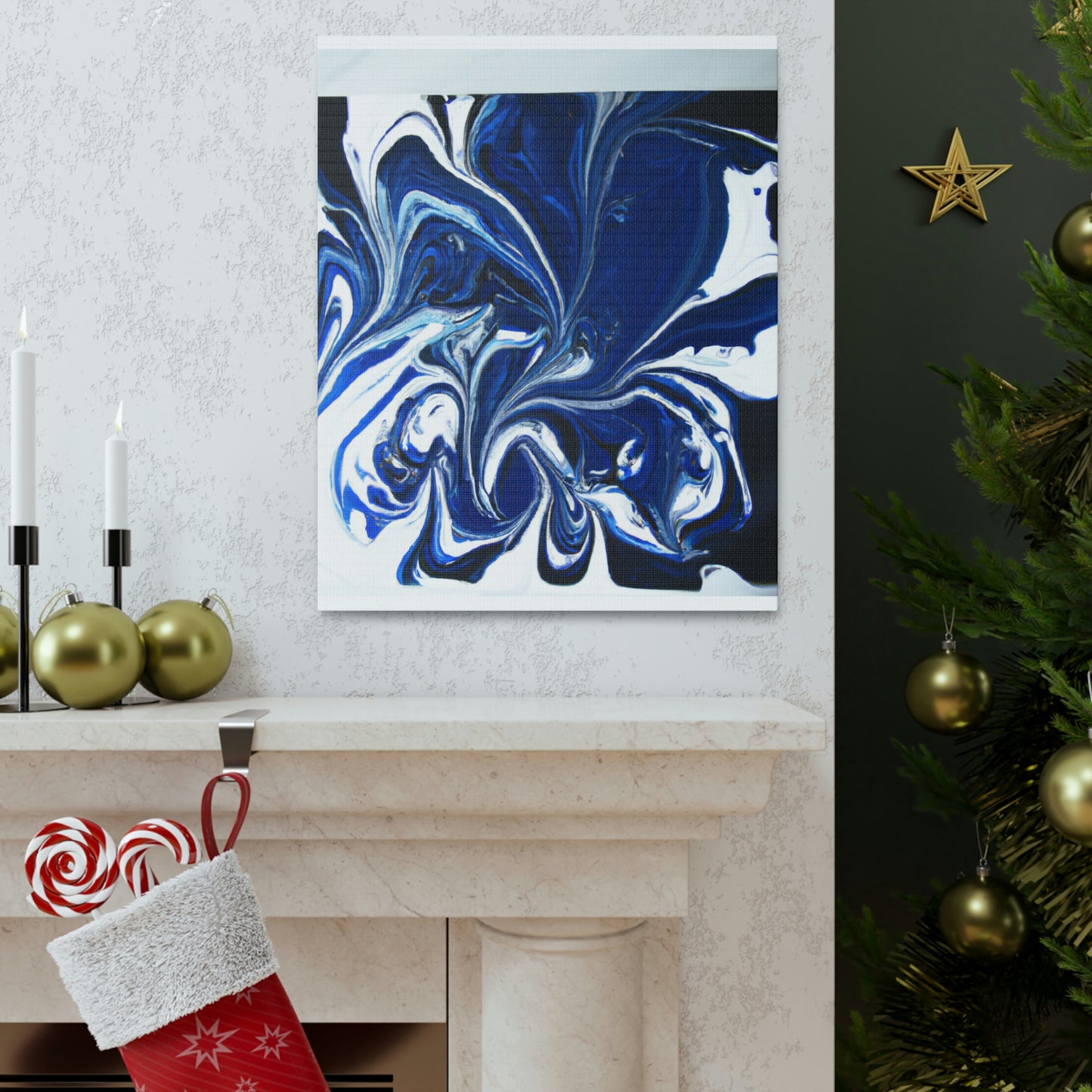Blue Embrace. - Canvas