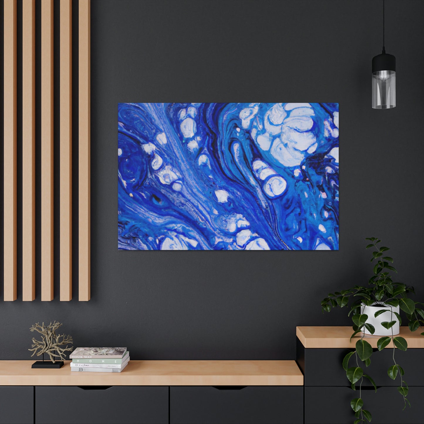 Blue Oasis. - Canvas