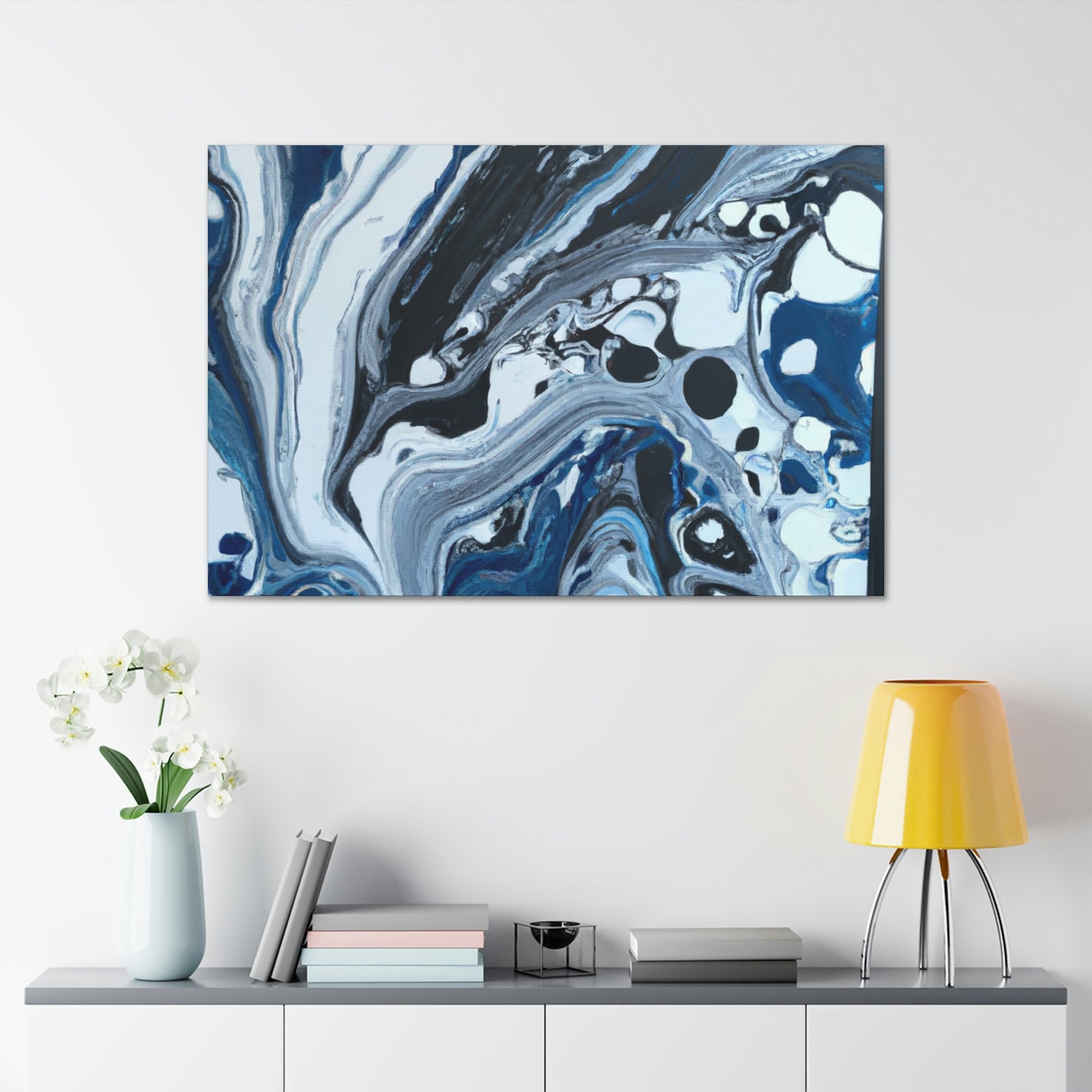 Blue Reflection. - Canvas