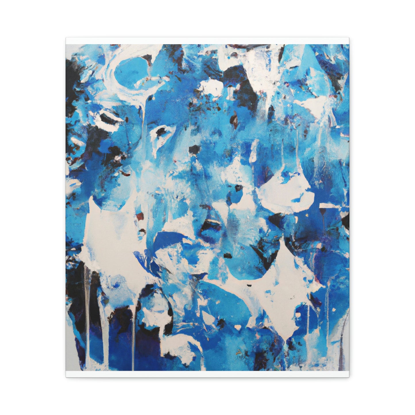 Blue Intricate Tiles - Canvas