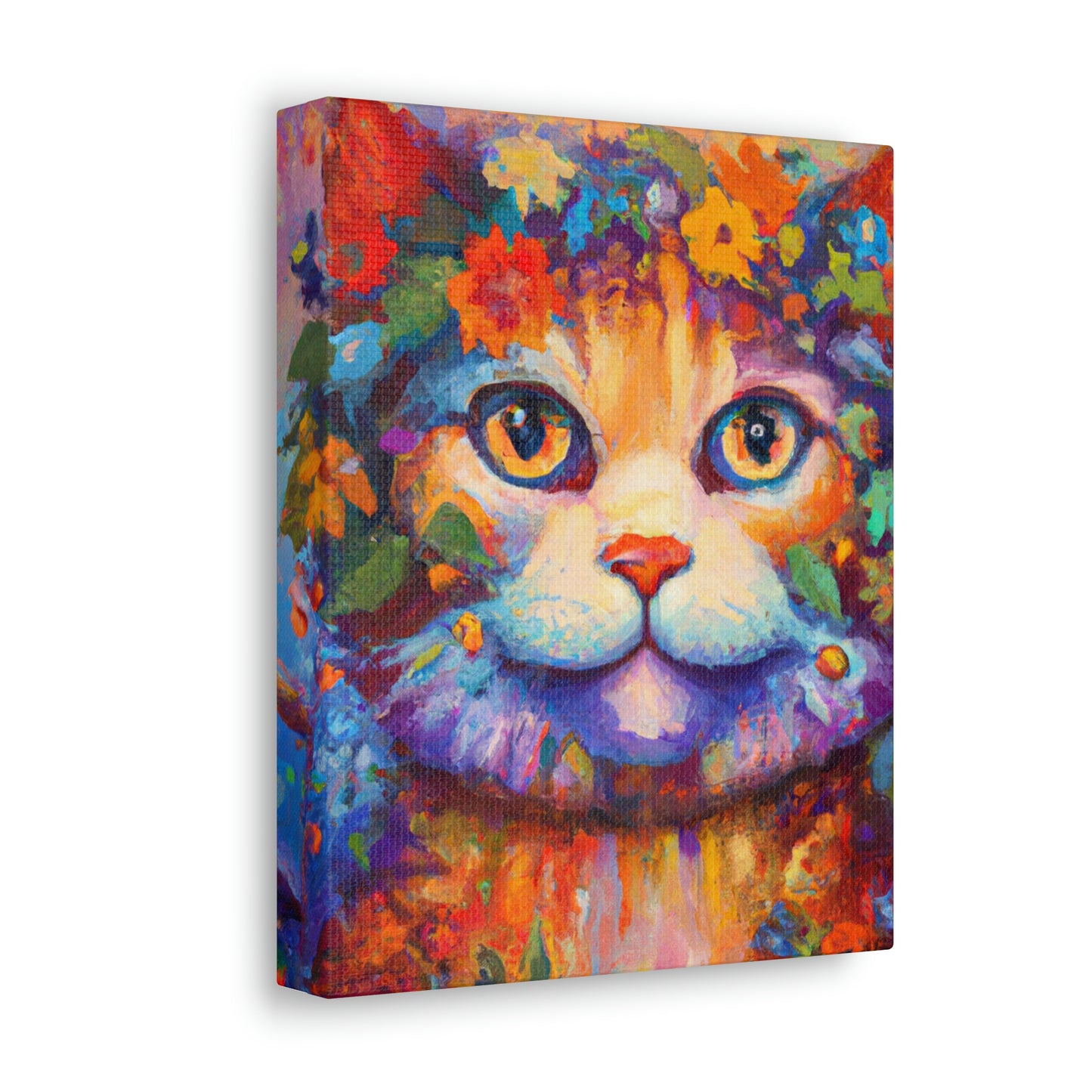 Feline Floral - Canvas