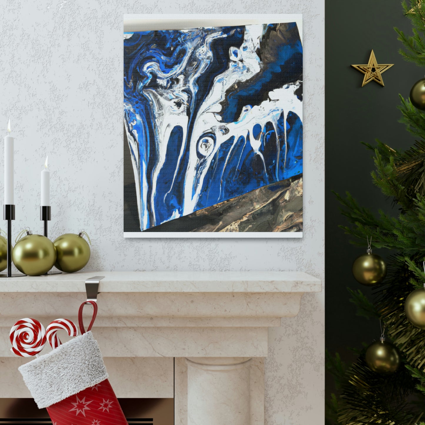 Blue Brilliance. - Canvas