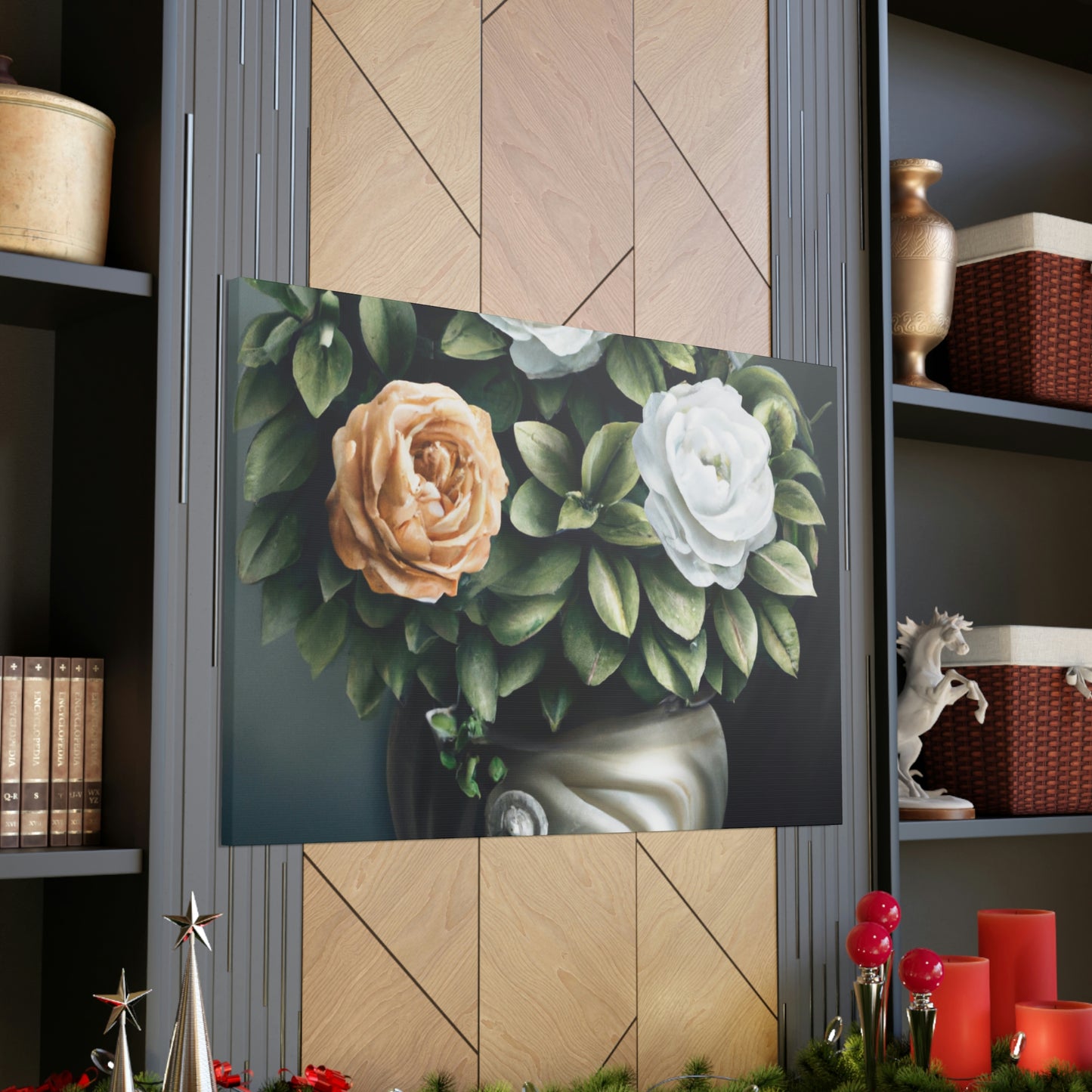 Glowing Floral Splendor. - Canvas