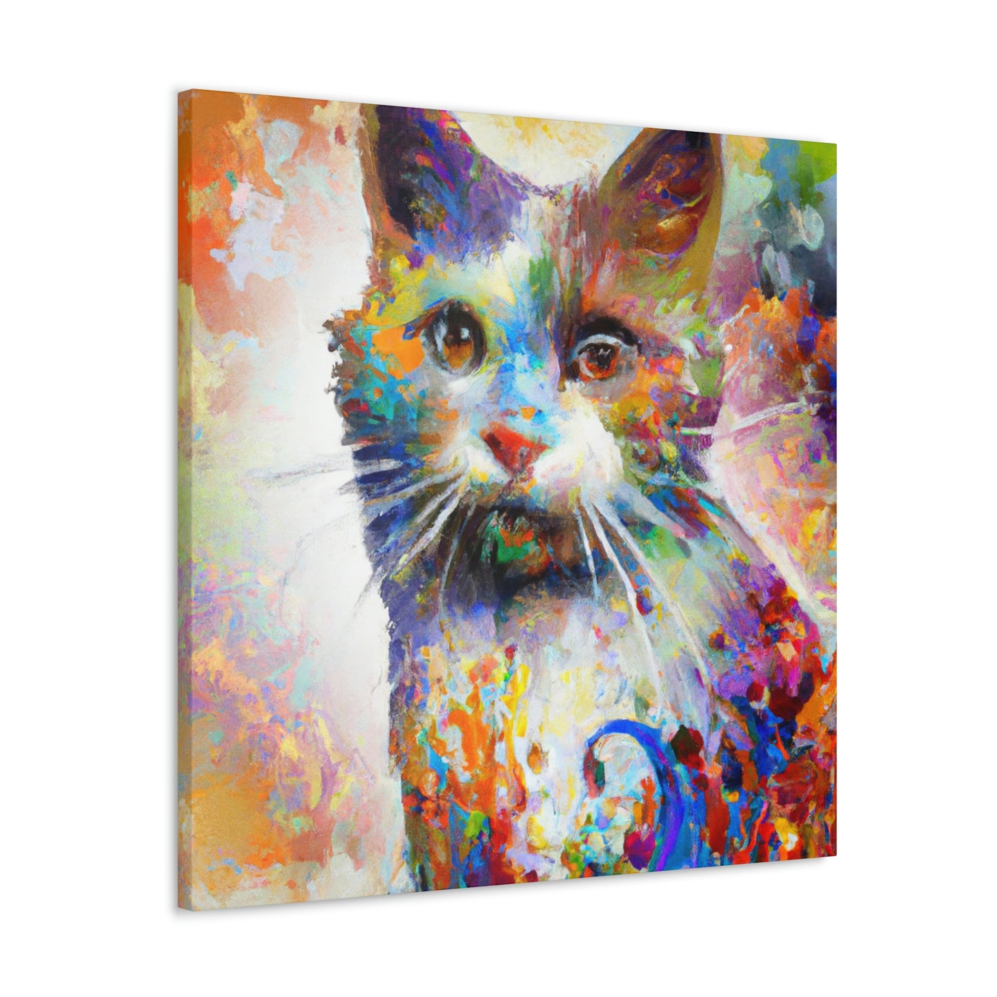 Bloomy Feline! - Canvas