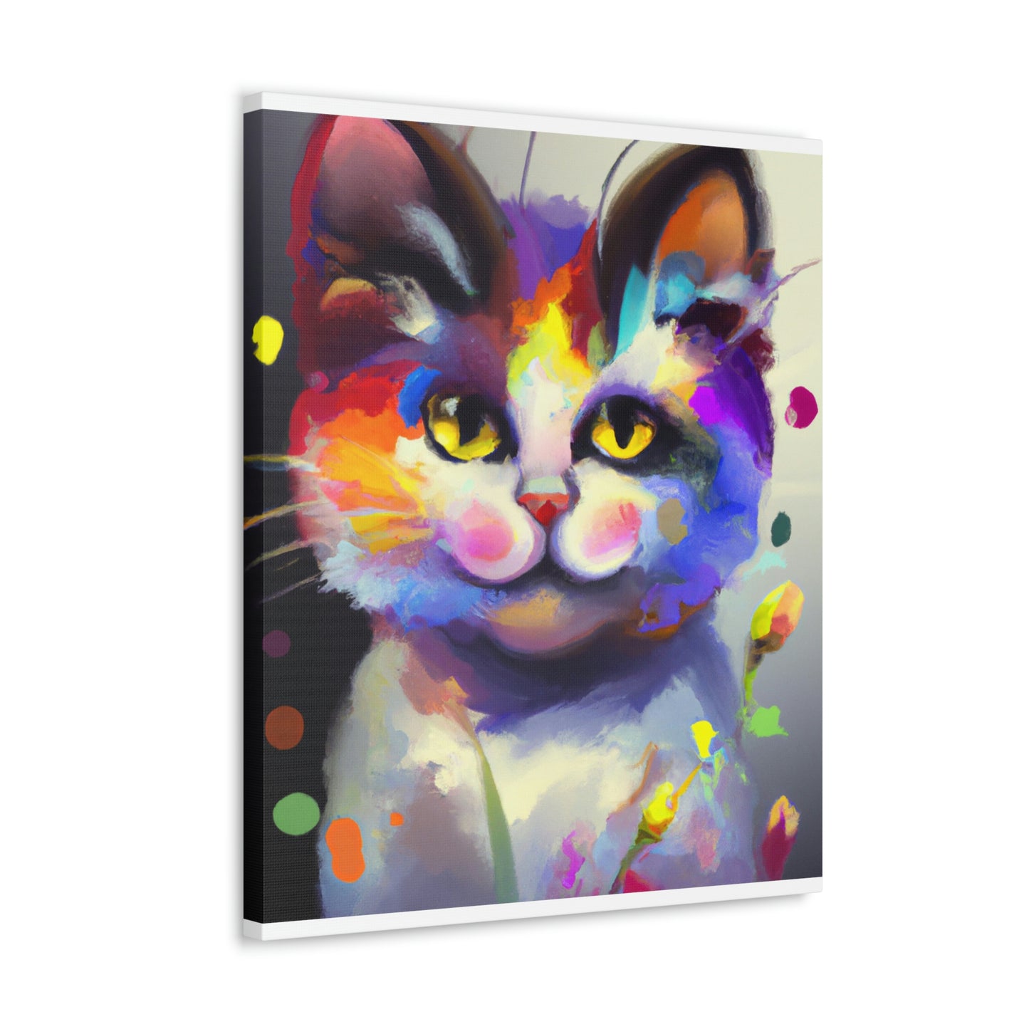 "Fur Florals" - Canvas
