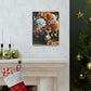 Floral Artistry Vase - Canvas