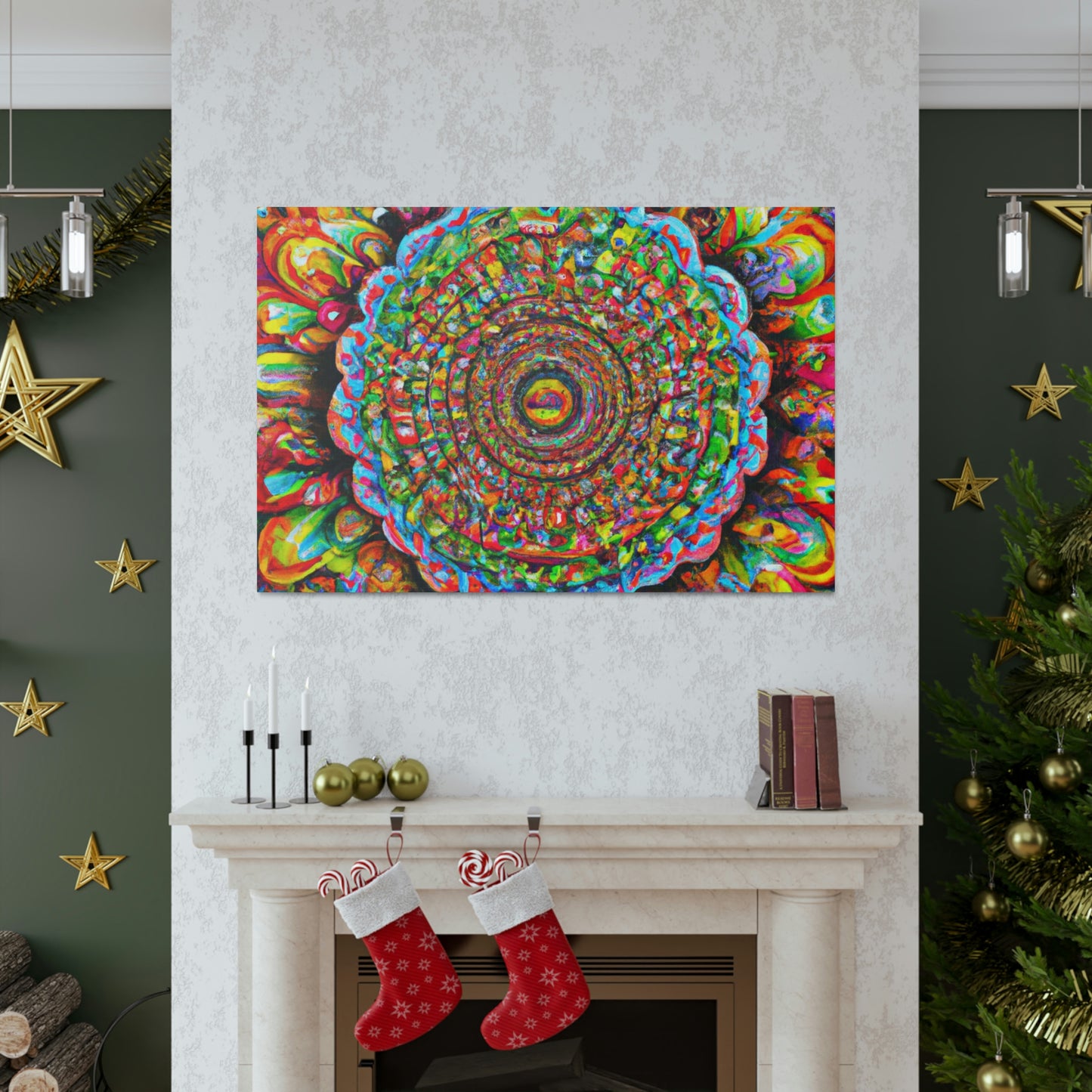 Psychedelic Bloom. - Canvas