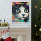 Feline Flourish. - Canvas