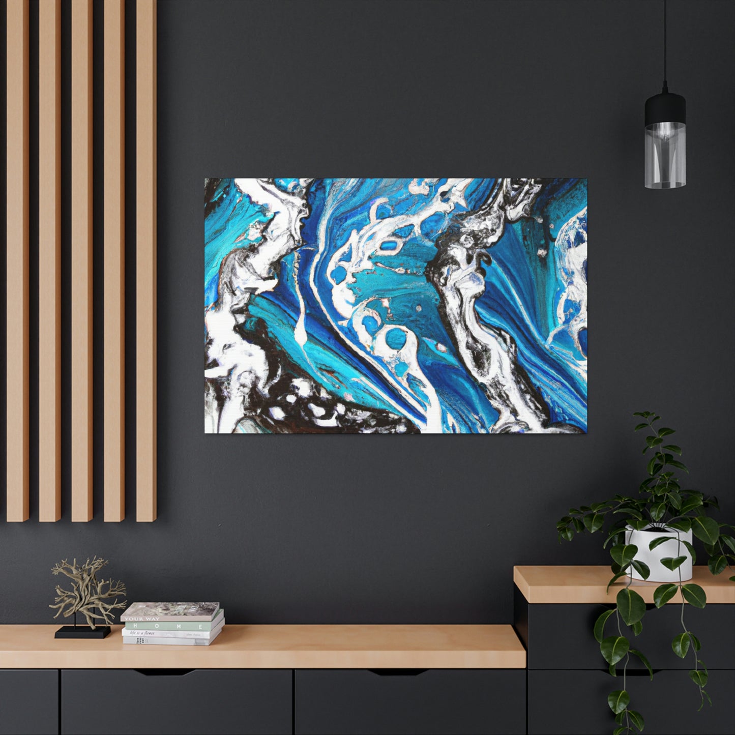 Blue Splendor. - Canvas