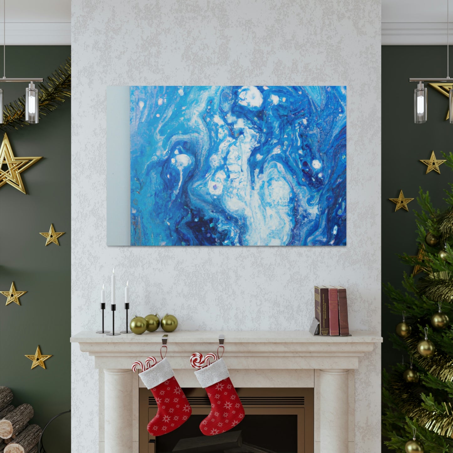 Cerulean Flow. - Canvas