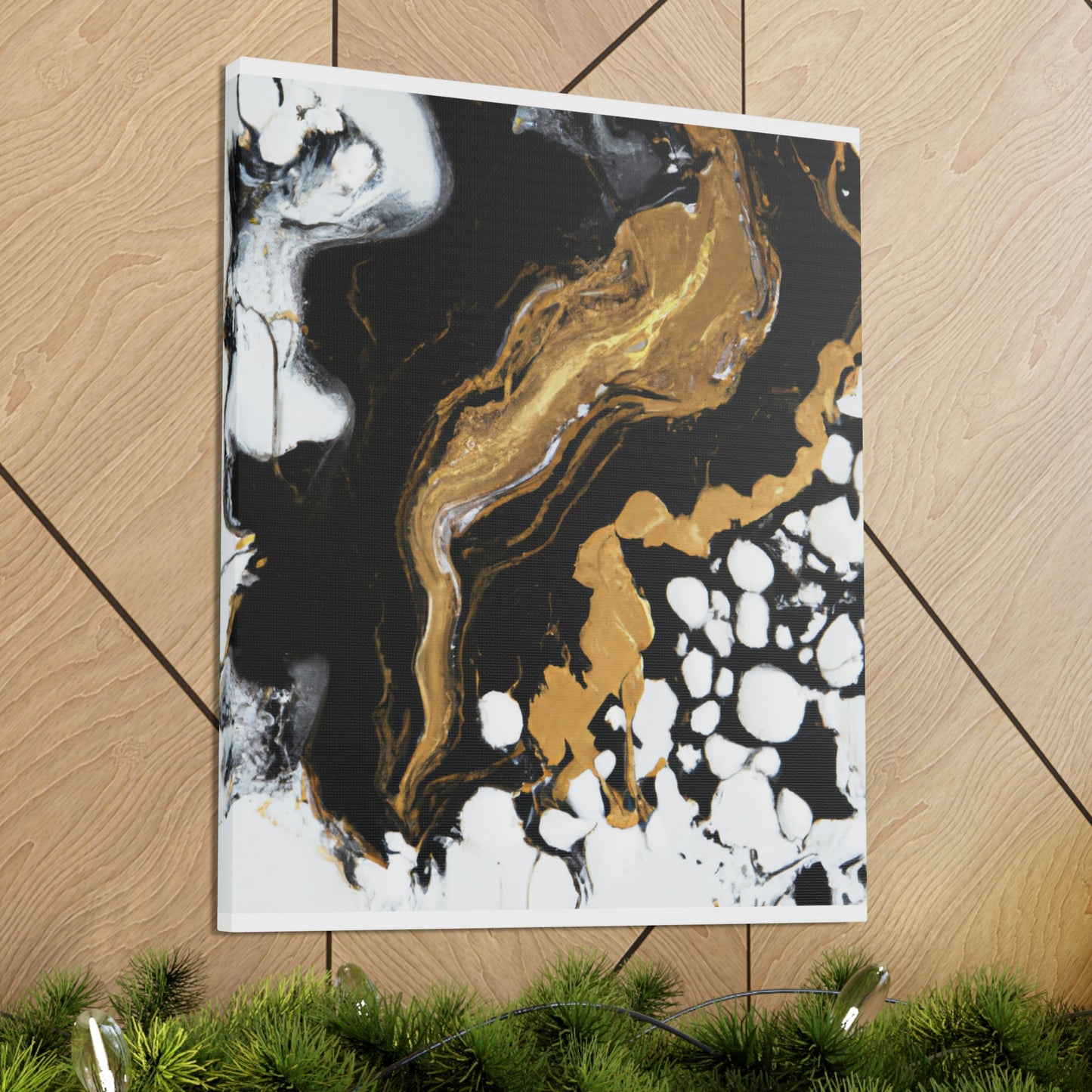 Glittering Ebony Cosmos - Canvas