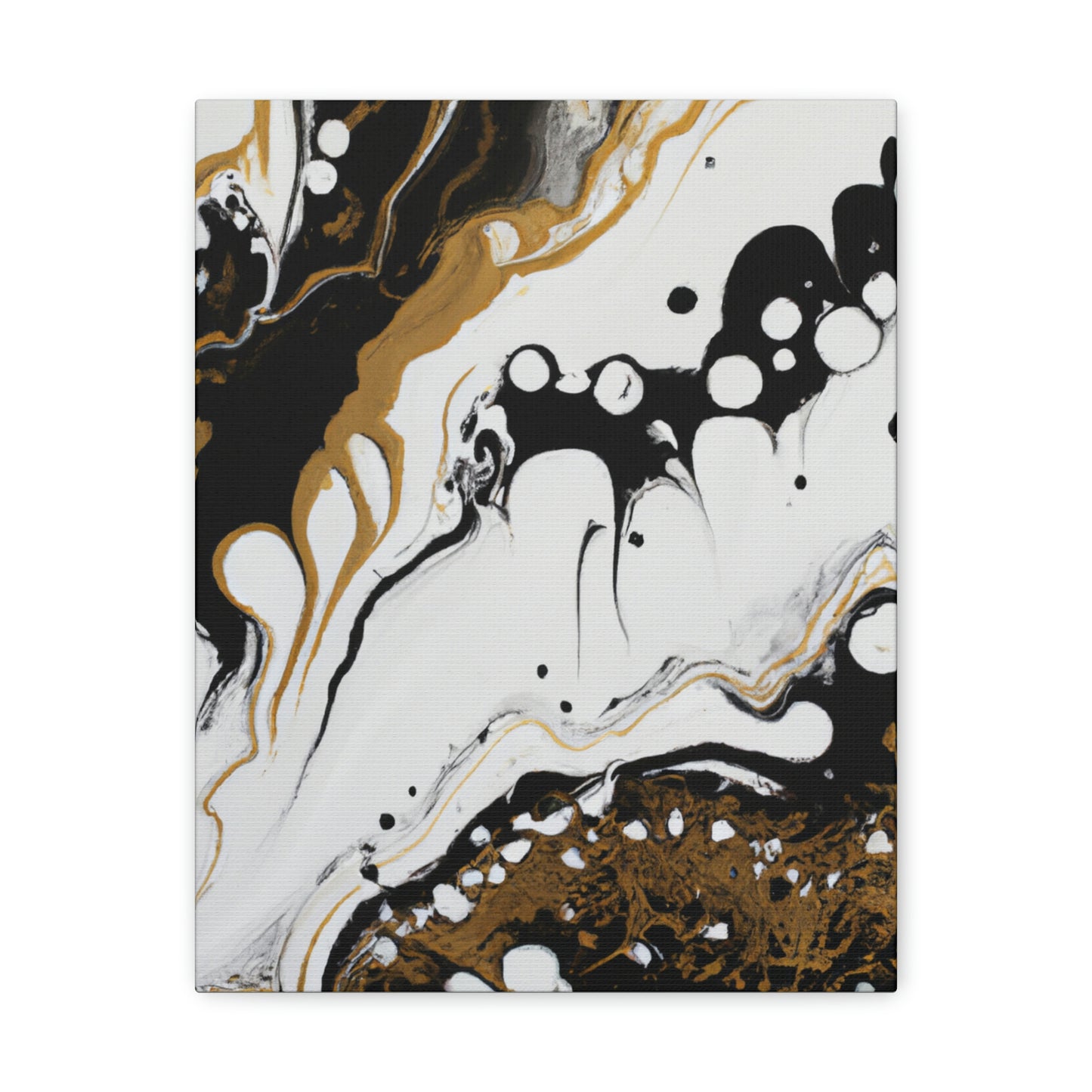 Mystic Gold Wave. - Canvas