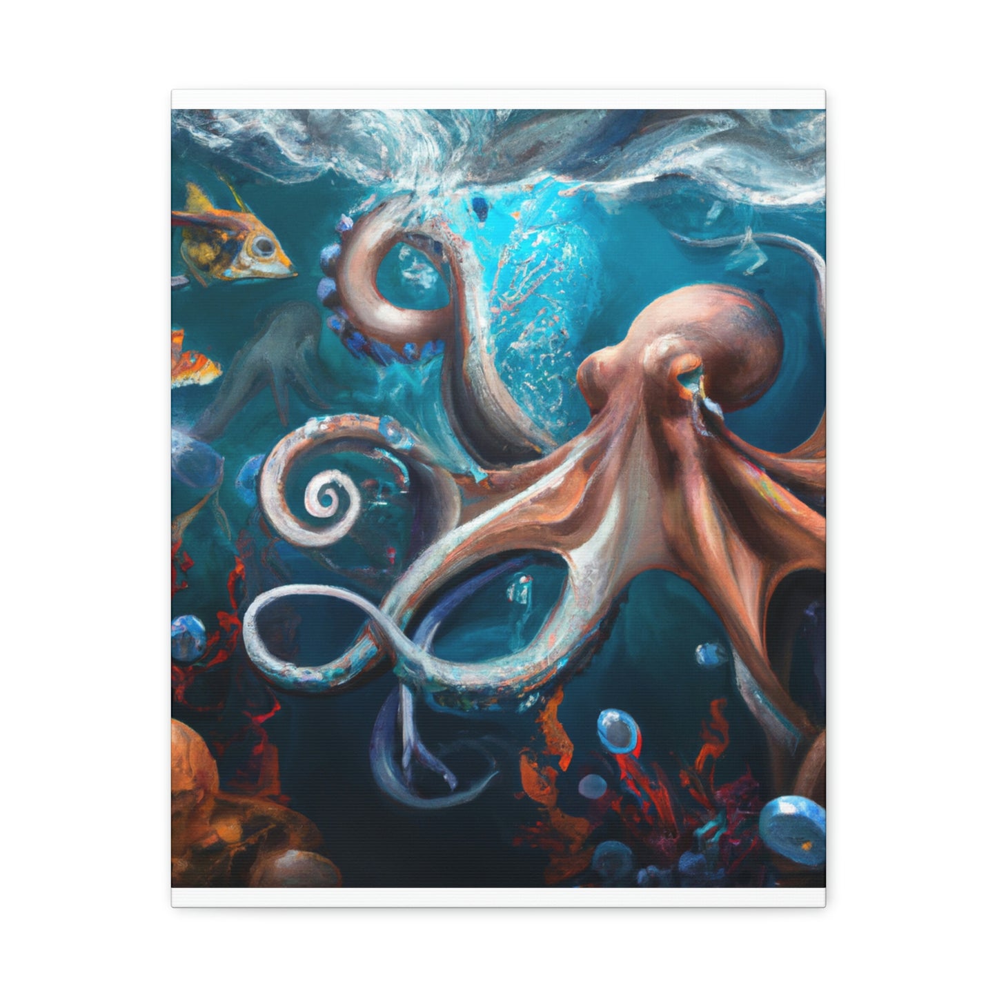 Ocean Marine Glow. - Canvas