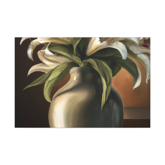 "Vase of Blossoms" - Canvas