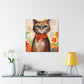 Feline Flora - Canvas