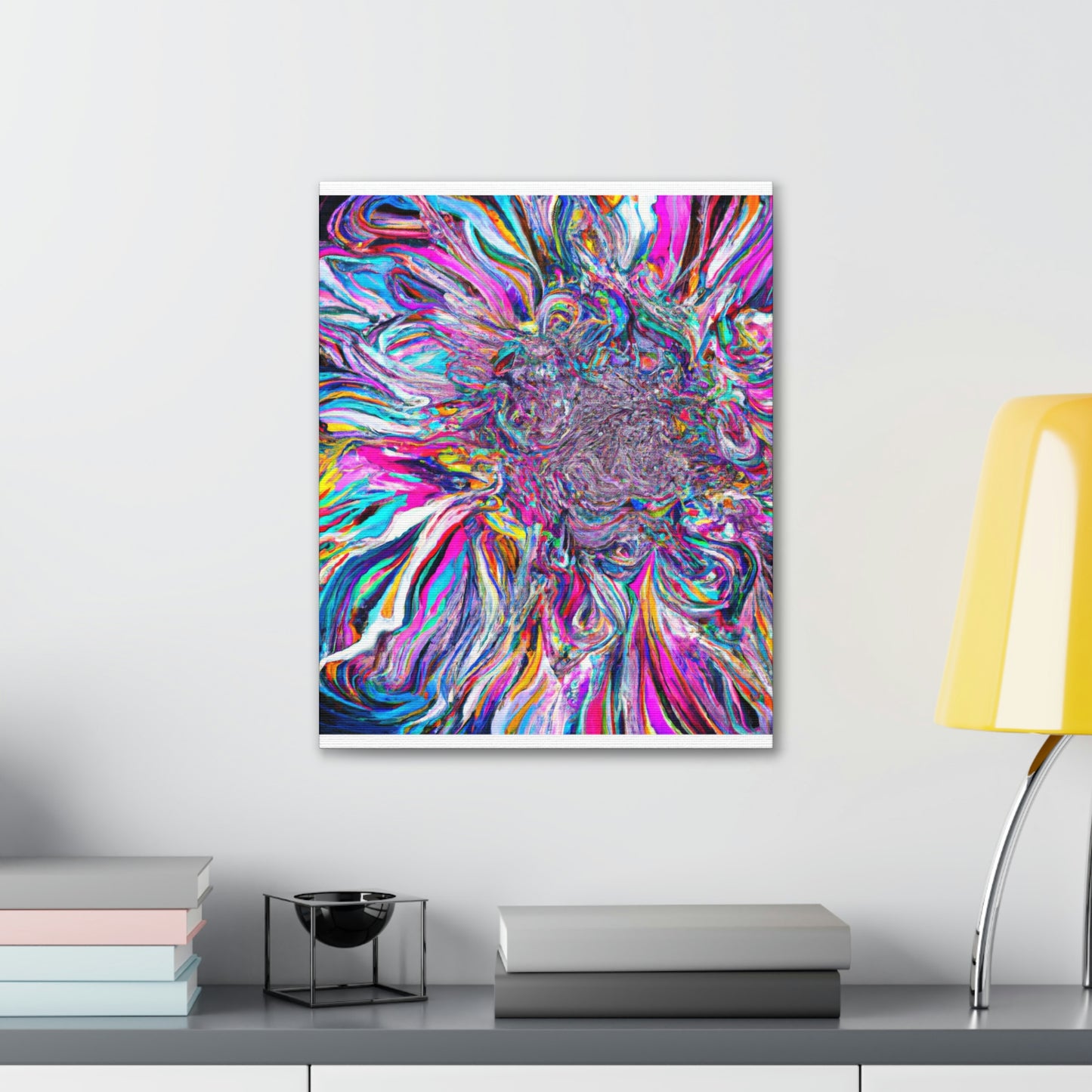 Psychedelic Bloom. - Canvas