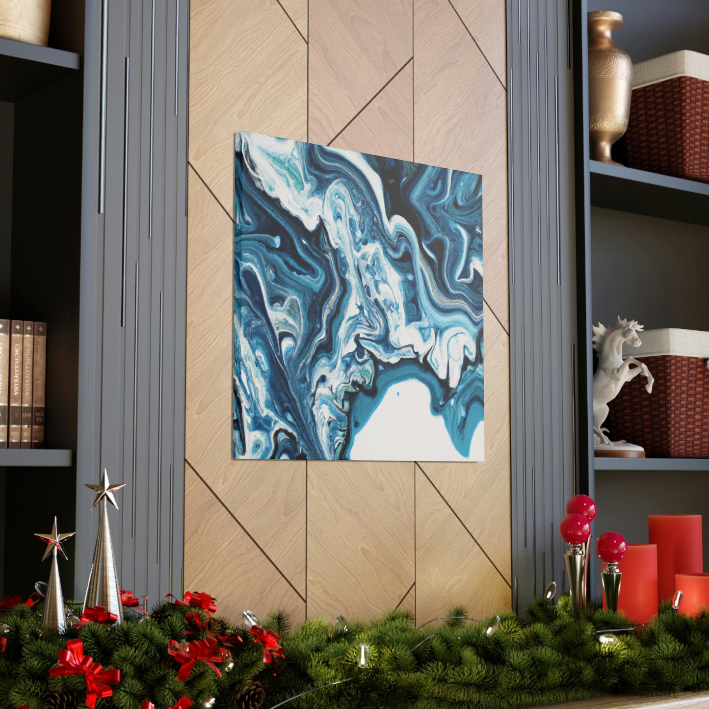 "Blue Harmony". - Canvas