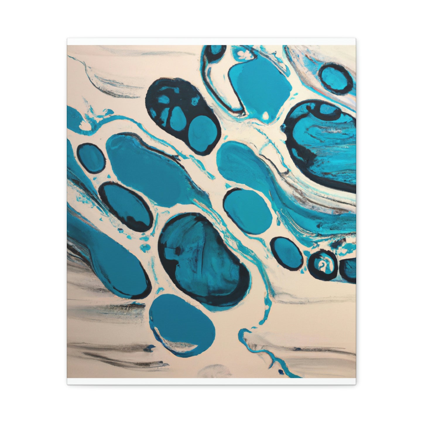 "Aqua Flow" - Canvas