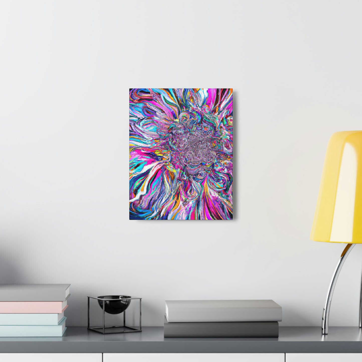 Psychedelic Bloom. - Canvas