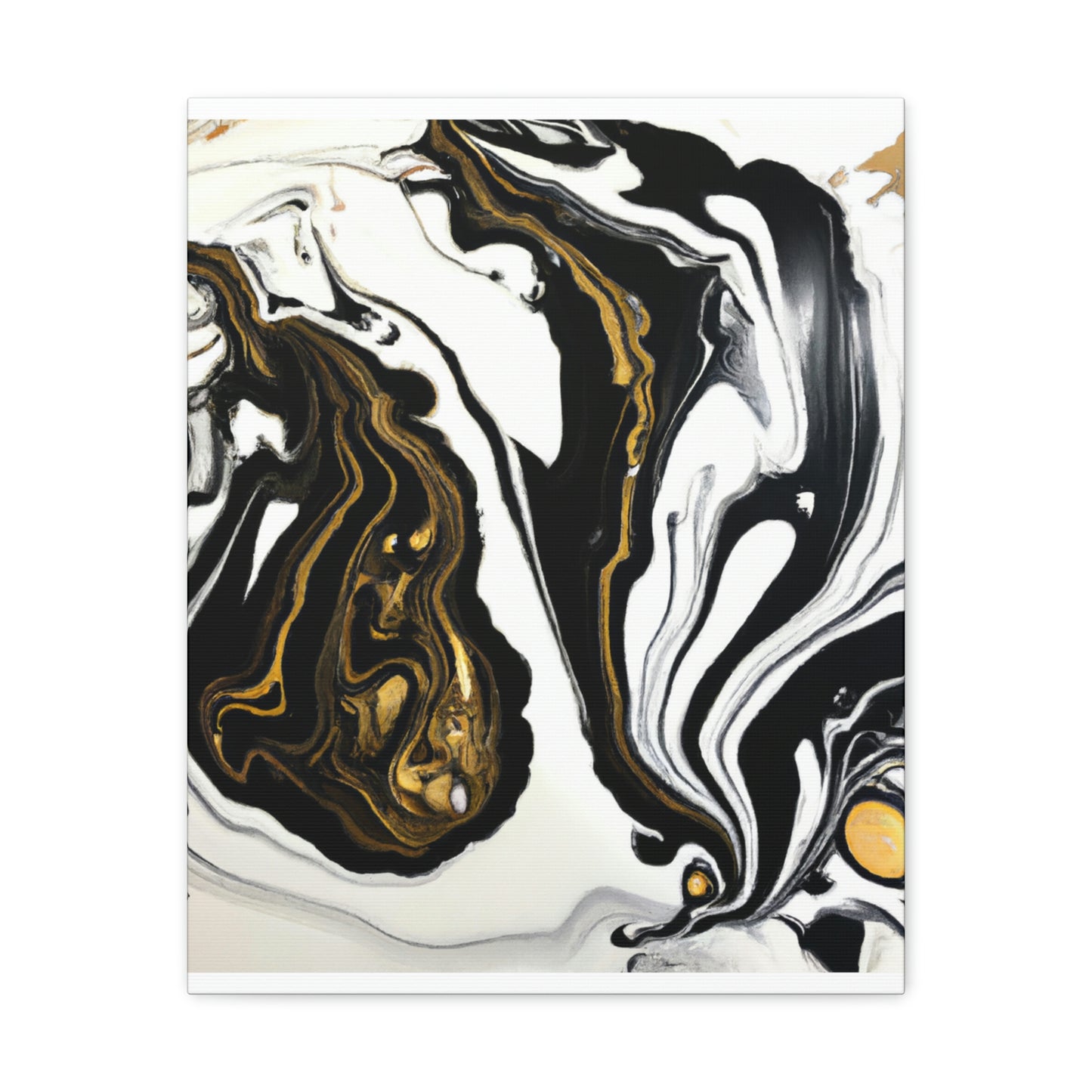 Ebony Gilded Flux - Canvas