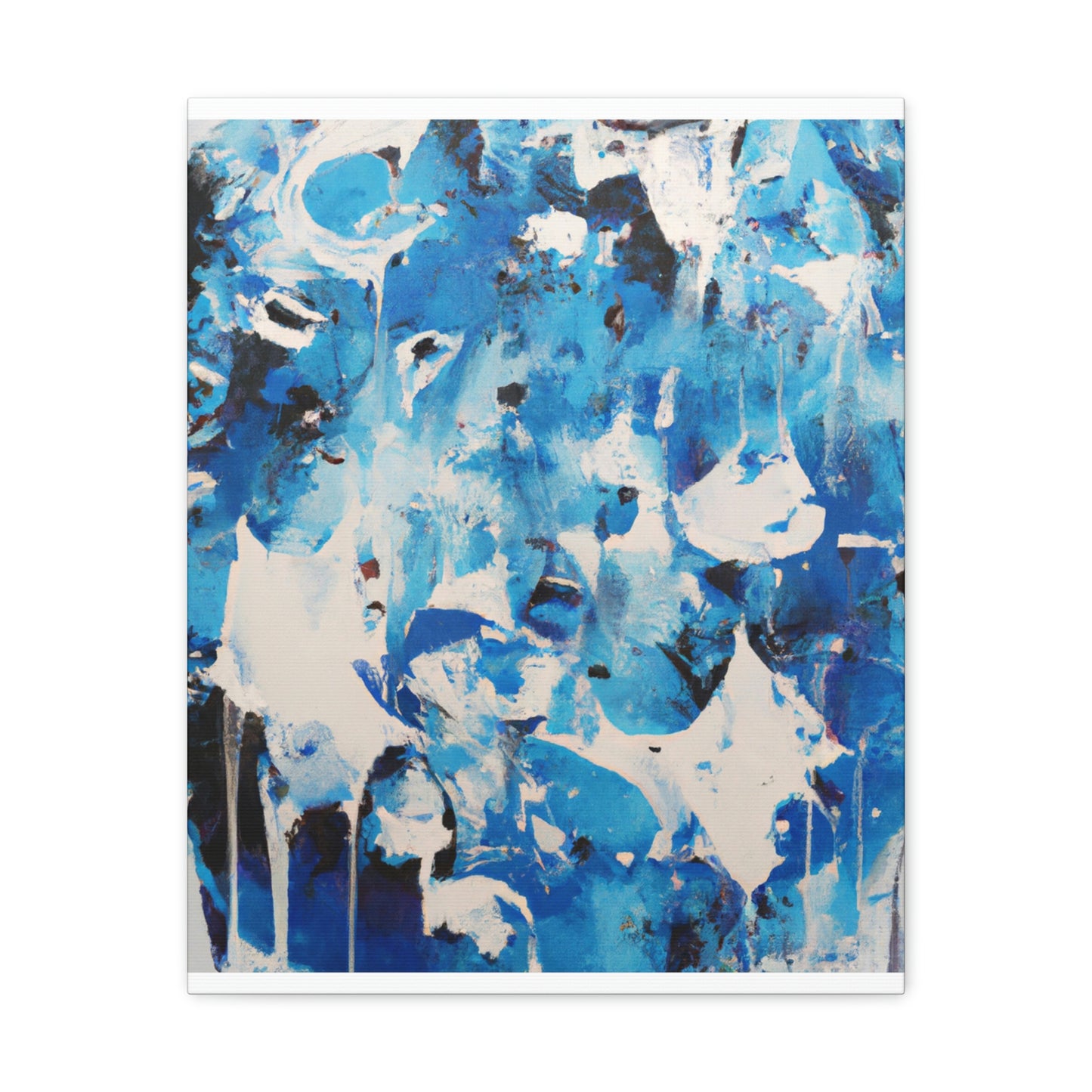 Blue Intricate Tiles - Canvas