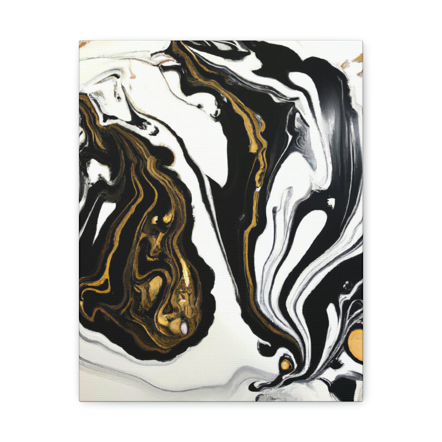 Ebony Gilded Flux - Canvas