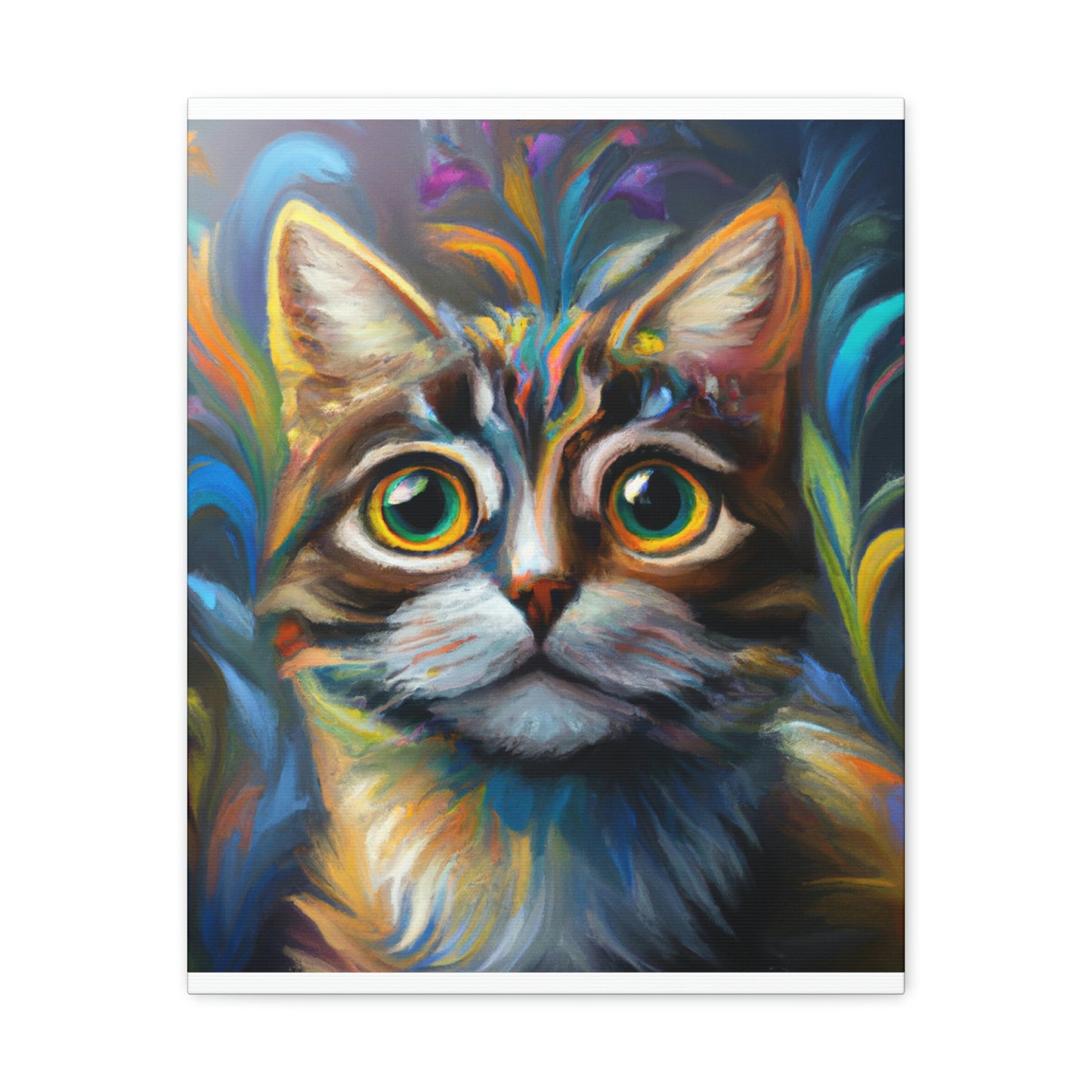 Rainbow Whiskers. - Canvas