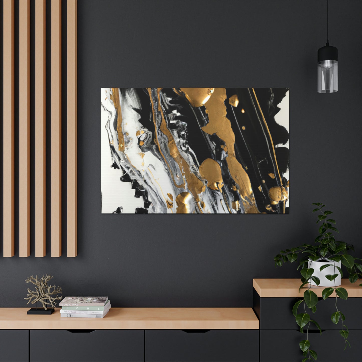 Glittering Noir Luxe - Canvas