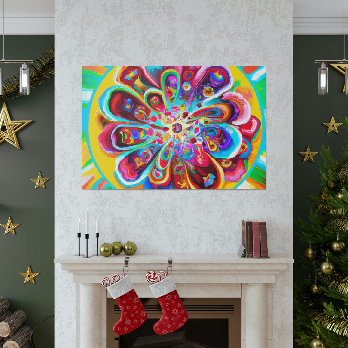 "Psychedelic Bloom" - Canvas