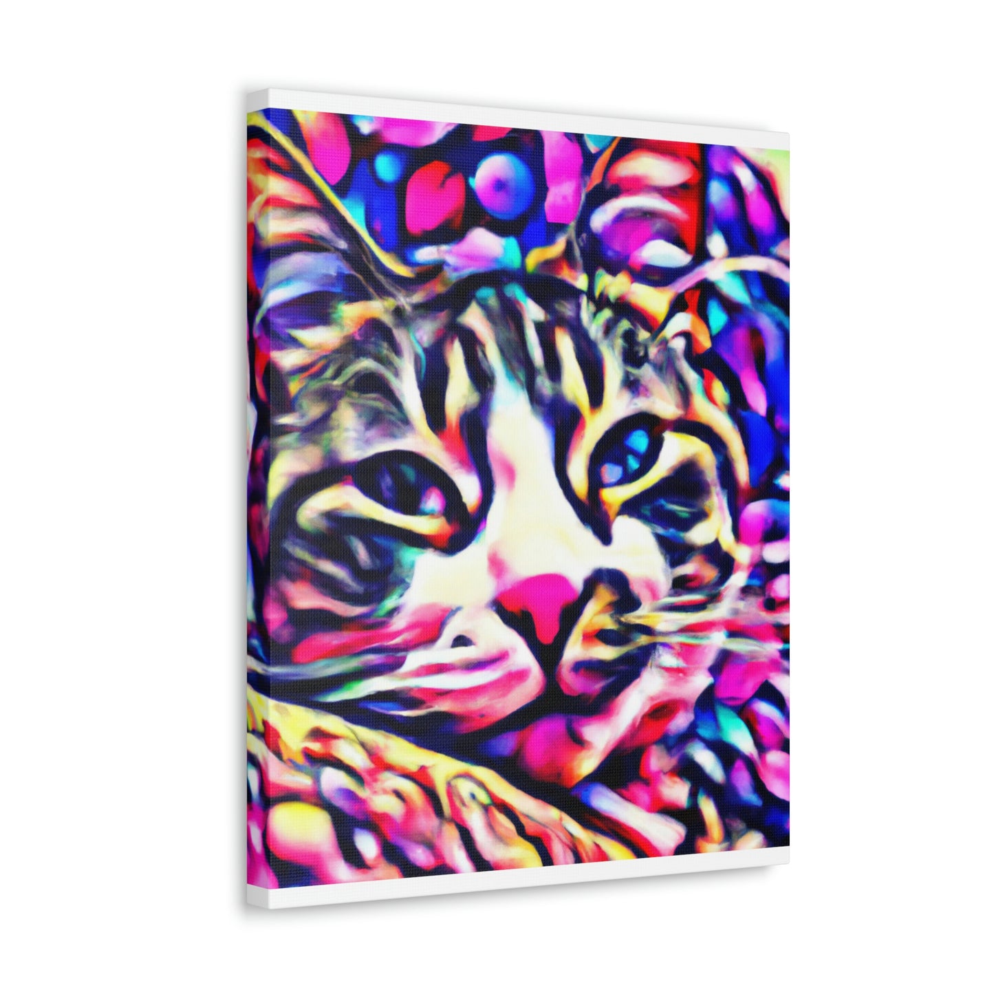 1. Multi-Colored Cat Flux
2. Flowered Digital Mix
3. Flowered Room Cat - Canvas