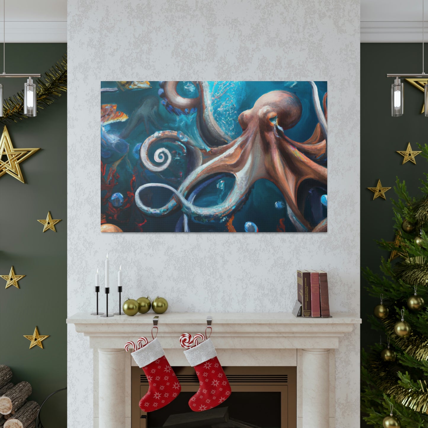 Ocean Marine Glow. - Canvas