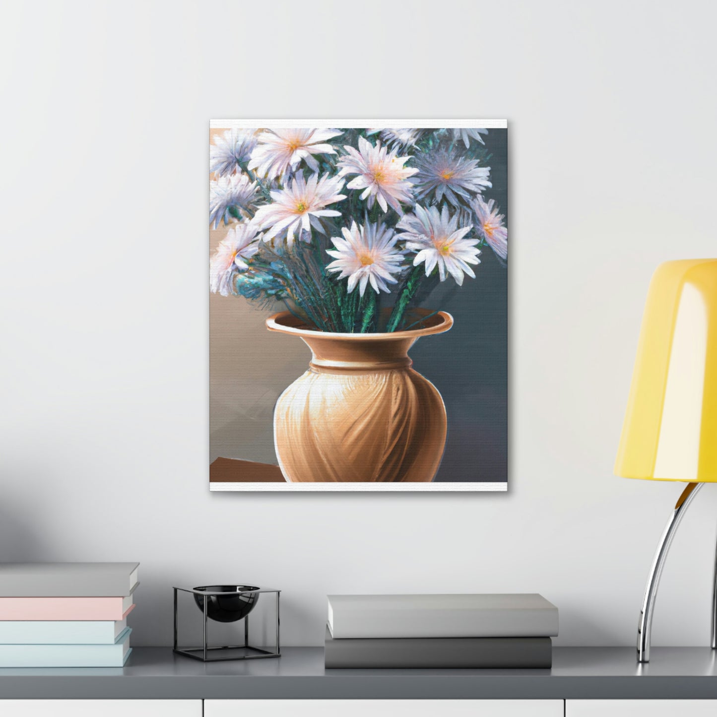 "Flower Vase Delight." - Canvas