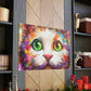 Feline Floral - Canvas