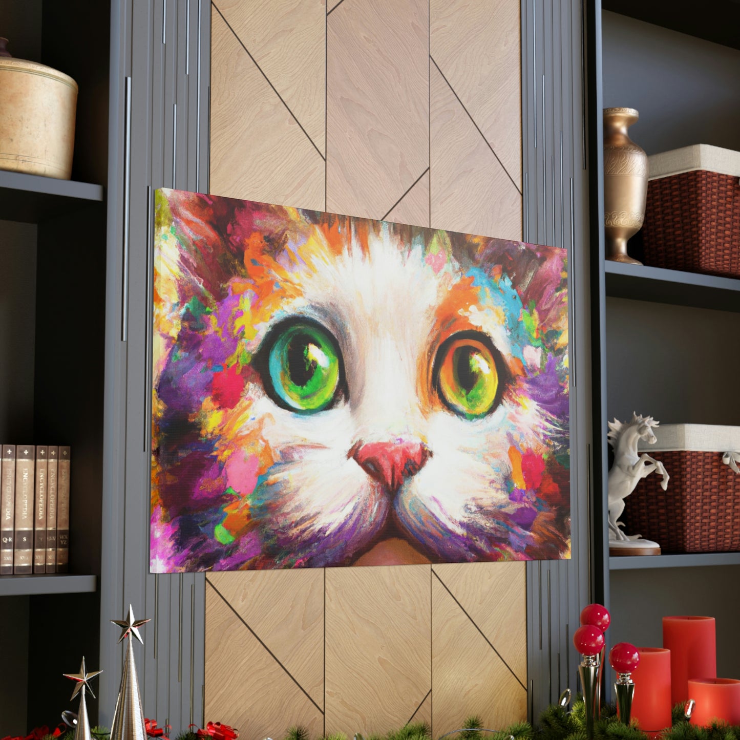Feline Floral - Canvas